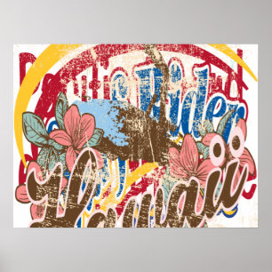 Oxygentes Vintages Surf Rider Poster