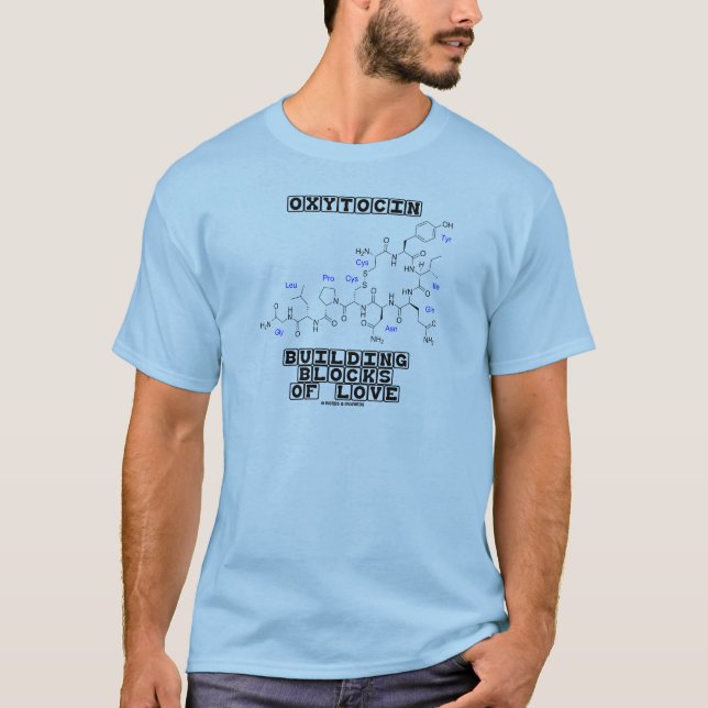 Oxytocin-Gebäude-Blöcke der Liebe (Chemie) T-Shirt (Vorderseite)