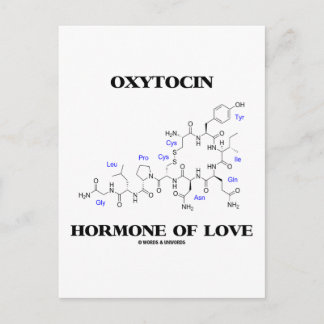 Oxytocin-Hormon der Liebe (Chemie) Postkarte