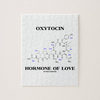 Oxytocin-Hormon der Liebe (Chemie) Puzzle