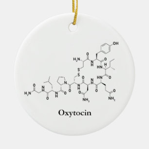 Oxytocin Liebesmolekül Chemie Wissenschaft Keramik Ornament