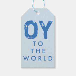 Oy to the World Hanukkah Gift Tags Geschenkanhänger