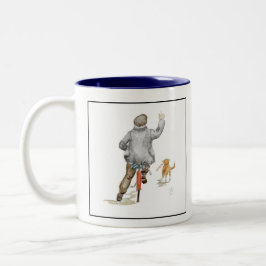 Oy! Zurück Zweifarbige Tasse