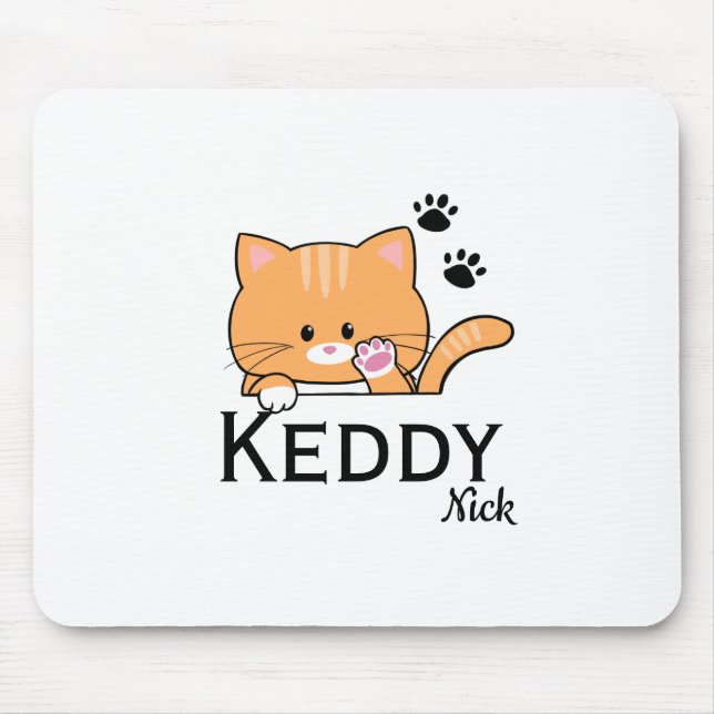 Oyen die niedliche Katze (personalisieren Sie den  Mousepad (Vorne)