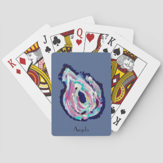 Oyster Art Personalisiert Playing Cards - blau Spielkarten
