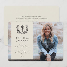 Oyster Asclepius Medical Abschluss Foto Ankündigung