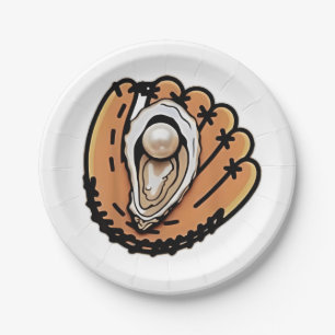 Oyster Baseball Seafood Baseball Sport Lover Pappteller