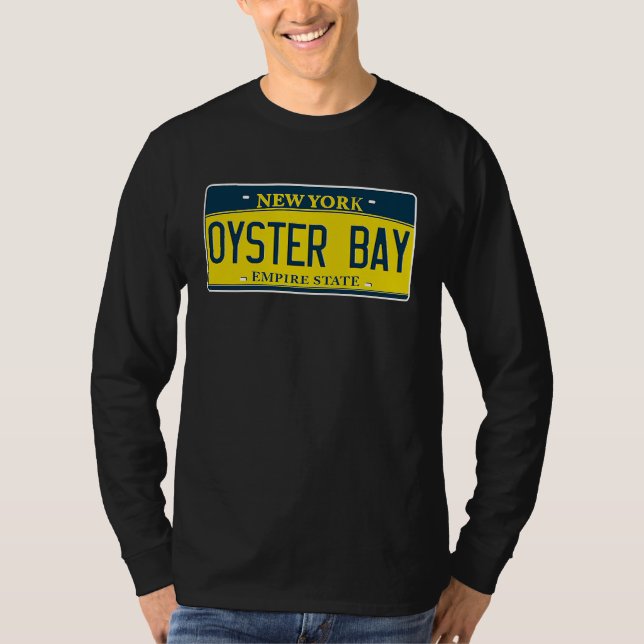Oyster Bay Long Island New York Neighborhood Licen T-Shirt (Vorderseite)