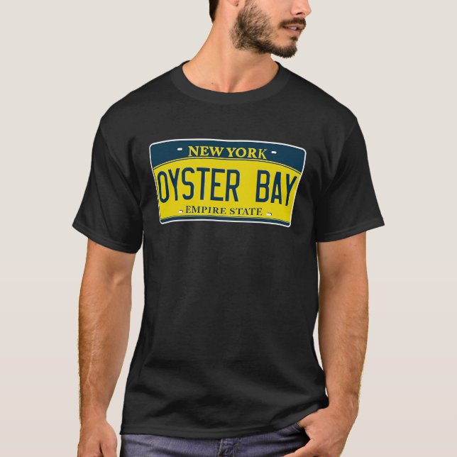 Oyster Bay Long Island New York Neighborhood Licen T-Shirt (Vorderseite)
