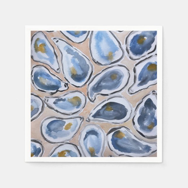 Oyster Cocktail Napkins Serviette (Vorderseite)
