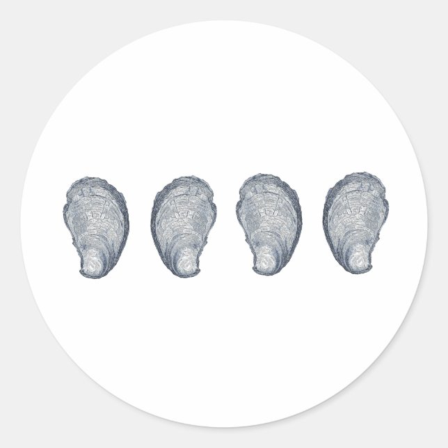 Oyster-Logo Runder Aufkleber (Vorderseite)