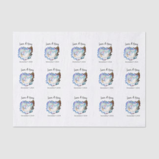 Oyster Muschel Hearts Decoupage Seidenpapier