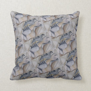 OYSTER-MUSCHEL MIT PEARL THROW PILLOW KISSEN