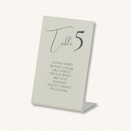 Oyster-Muscheln, die Tischplatinenkarte hochkleben Sockelschild