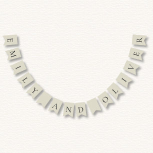 Oyster-Muscheln Hochzeit Wimpelkette