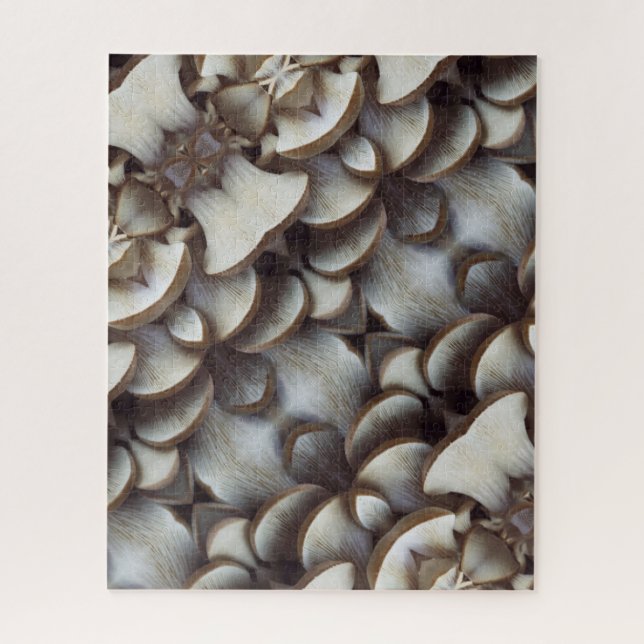 Oyster Mushroom Fun House Mirror Style Puzzle (Vertikal)