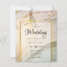 Oyster Pearl Gold WEDING Alkoholtink Abstrakt