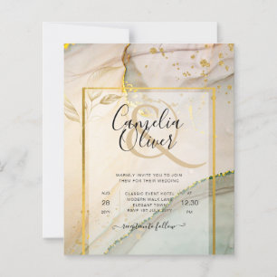 Oyster Pearl Gold WEDING Alkoholtink Abstrakt