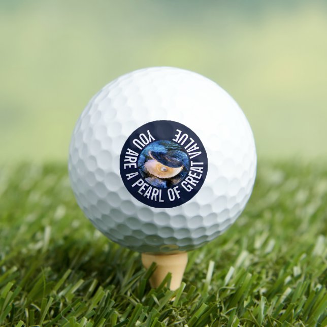 OYSTER Pearl of Great Value Custom Christlich Golfball (Insitu T-Shirt)