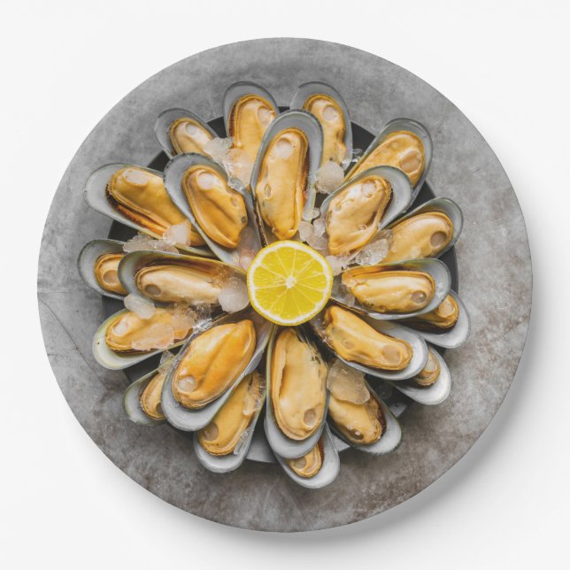 Oyster Platter Pappteller (Vorderseite)