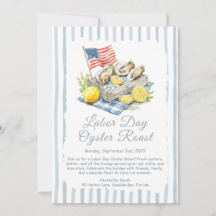 Oyster Roast Einladung Patriotische Küste am Arbei