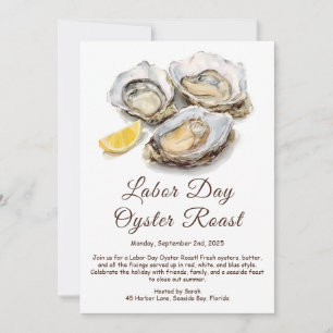 Oyster Roast Einladung Patriotische Küste am Arbei