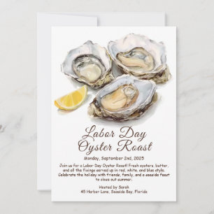 Oyster Roast Einladung Patriotische Küste am Arbei