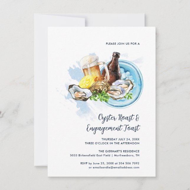Oyster Roast Engagement Party (Vorderseite)
