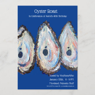 Oyster Roast Geburtstagsparty Einladung
