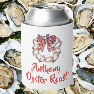 Oyster Roast Oyster Kraner Karierte Ribbon Dosenkühler