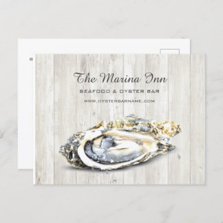 Oyster Roast Seafood Nautic Food Business Postkarte