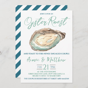 Oyster Roast Verlobung Einladung