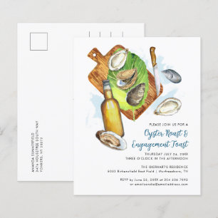 Oyster Roast Verlobung Meeresfrüchte Party Einladu