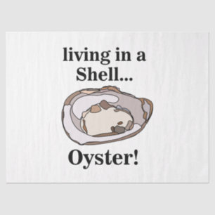 Oyster Shellfish Funny Seidenpapier