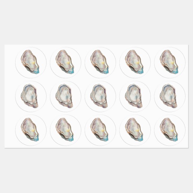 OYSTER STICKERS ETIKETTEN (Blatt)