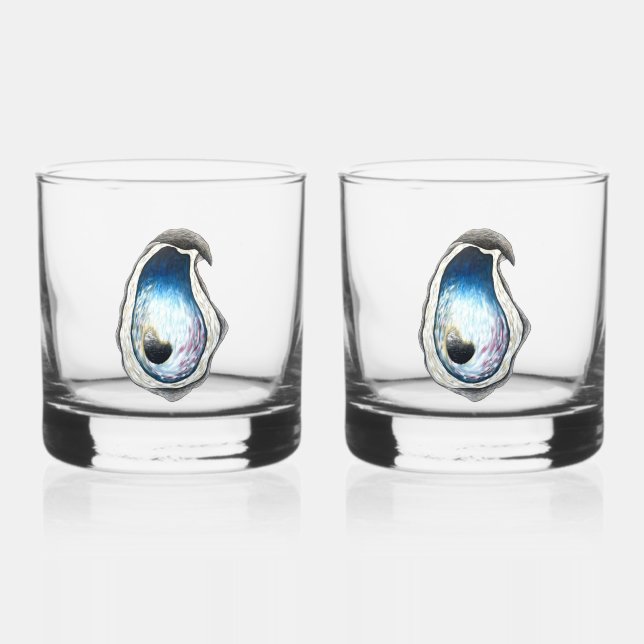 Oyster Whiskey Glass - 2 Set Whiskyglas (Vorderseite)