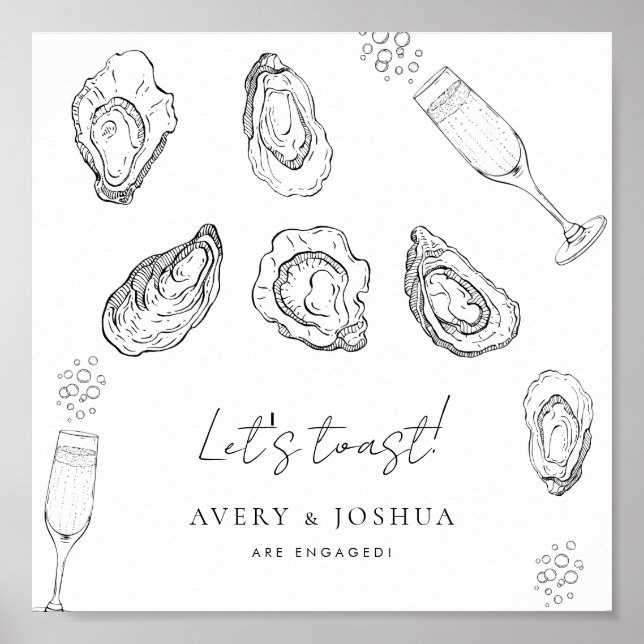 Oysters Napkins Poster (Vorne)