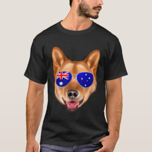 OZ Flag Finnischer Spitz Dog Australia Pocket T-Shirt