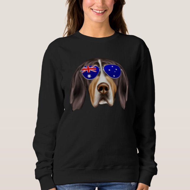 OZ Flag Treeing Walker Coonhound Dog Australia Poc Sweatshirt (Vorderseite)