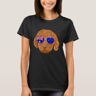 OZ-Flagge Brauner Pudel Hund Australien Tasche T-Shirt