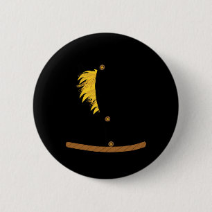 Oz Halloween Scarecrow Kostüm Kunst-Spaß Zauberer  Button