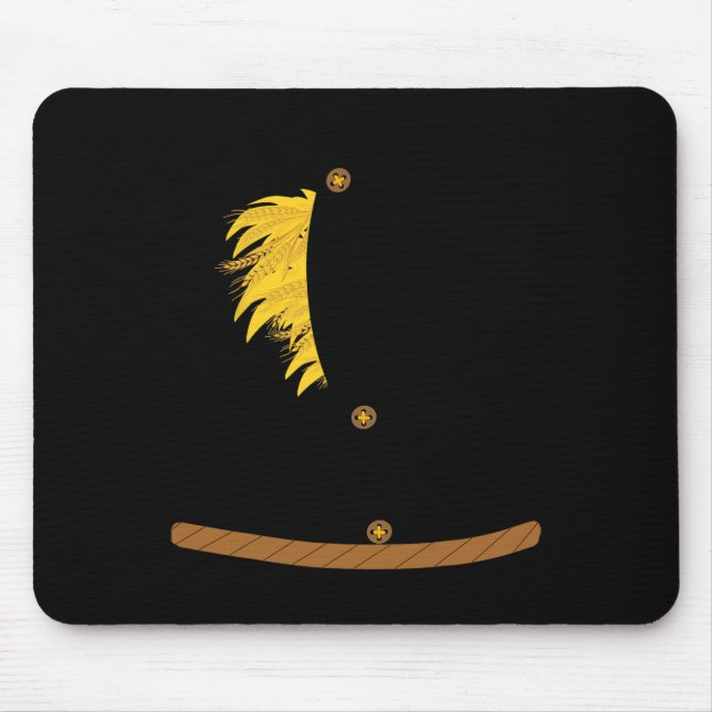 OZ Halloween Scarecrow Kostüm Kunst-Spaß-Zauberer Mousepad (Vorne)