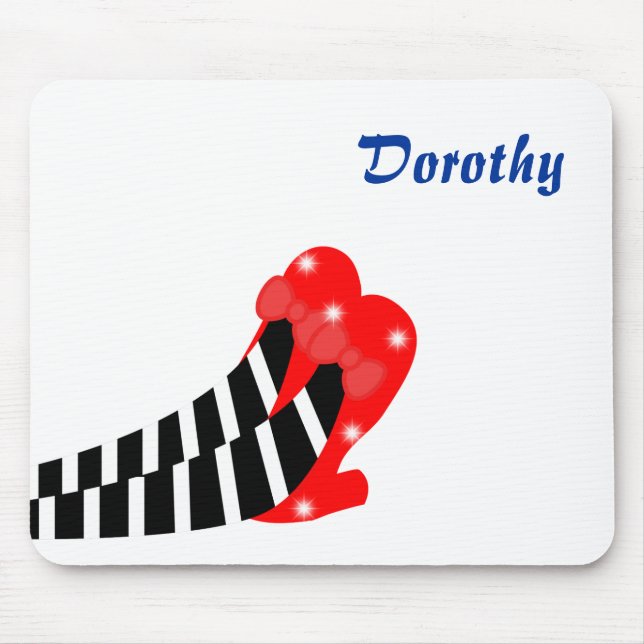 Oz rote Rubinschlupf auf Hexenmausettel Mousepad (Vorne)