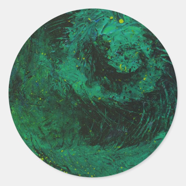 Oz Runder Aufkleber (Vorderseite)