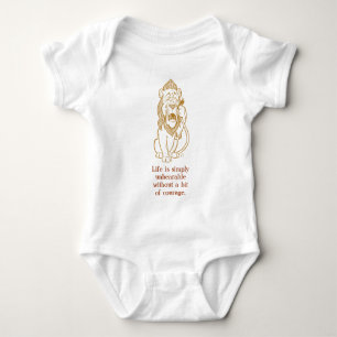 Oz - Teary Mit Augen Cofeis Lion T-Shirt Baby Strampler