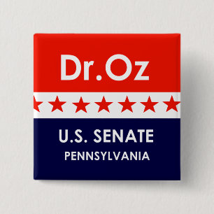 Oz US Senat Pennsylvania Button