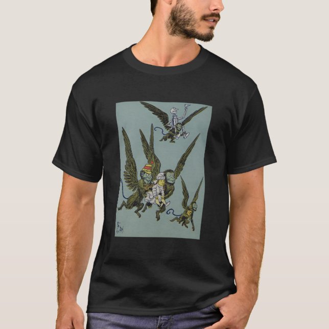 Oz Winged Flying Monkey - Dorothy Toto Tin T-Shirt (Vorderseite)
