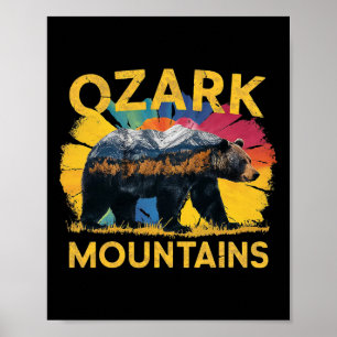 Ozark Berge Arkansas Bär Naturwanderweg Campin Poster