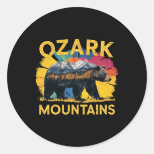 Ozark Berge Arkansas Bär Naturwanderweg Campin Runder Aufkleber