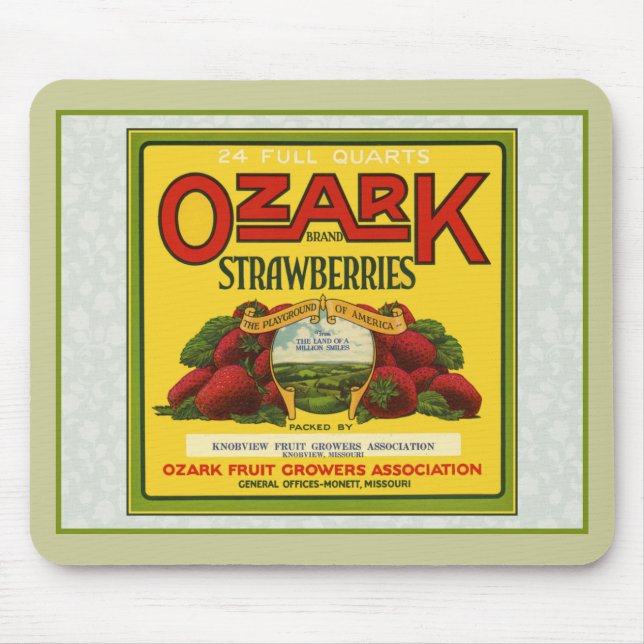 Ozark-Erdbeeren Mousepad (Vorne)